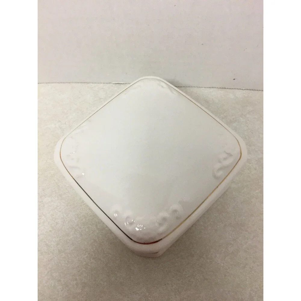 Paul Sebastian PS 1996 Limited Edition Ivory And Gold Trimmed  Trinket Box